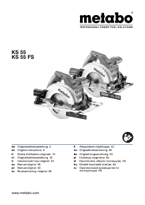 Bedienungsanleitung Metabo KS 55 Kreissäge