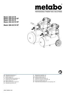 Bruksanvisning Metabo Basic 250-24 W Kompressor