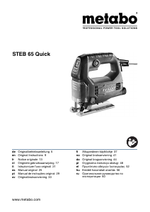 Handleiding Metabo STEB 65 Quick Decoupeerzaag