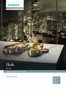 Manual Siemens ED651FSB1E Hob