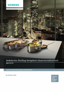Használati útmutató Siemens ED851FS11E Főzőlap