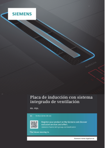Manual de uso Siemens ED877FQ25E Placa