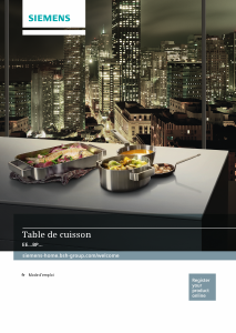 Mode d’emploi Siemens EE631BPF1J Table de cuisson