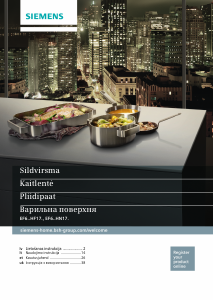 Rokasgrāmata Siemens EF601HN17 Plīts virsma
