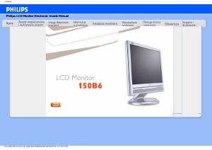 Manual Philips 150B6CG LCD Monitor
