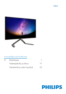 Käyttöohje Philips 278C6QJSW LED-näyttö