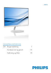Handleiding Philips 245C5QHSW LED monitor