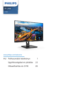 Használati útmutató Philips 278B1N LED-es monitor