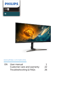 Handleiding Philips 345M2R LED monitor