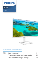 Handleiding Philips 279E1EW LED monitor