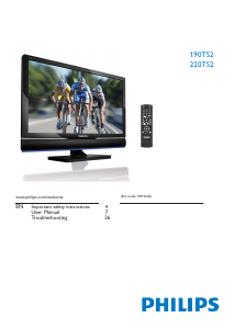 Handleiding Philips 190TS2LB LED monitor