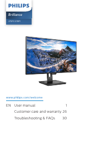 Handleiding Philips 275P1FR LED monitor