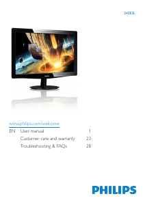Handleiding Philips 242E3LSB LED monitor