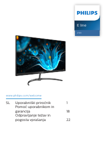 Priročnik Philips 271E9 LED-zaslon