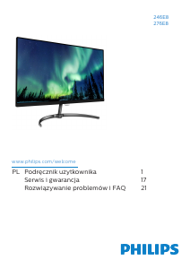 Instrukcja Philips 246E8FJAB Monitor LED