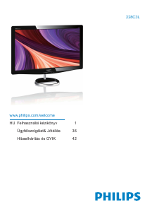 Handleiding Philips 228C3LSB LED monitor