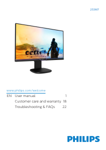 Handleiding Philips 253M7LHEB LED monitor