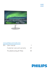Handleiding Philips 237E7QSB LED monitor