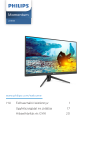 Használati útmutató Philips 272M8 LED-es monitor