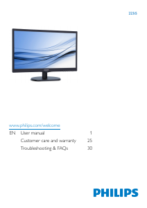 Handleiding Philips 223I5LSU2 LED monitor