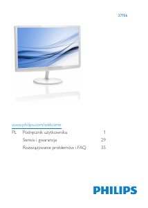 Handleiding Philips 277E6QDSW LED monitor
