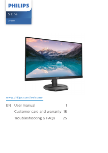 Handleiding Philips 276S9A LED monitor