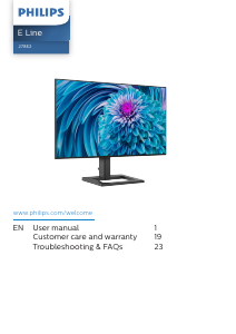Handleiding Philips 278E2FE LED monitor