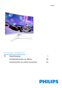 Käyttöohje Philips 278C7QJCSW LED-näyttö