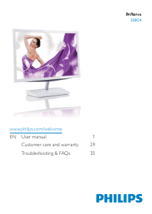 Handleiding Philips 220C4LHSW LED monitor