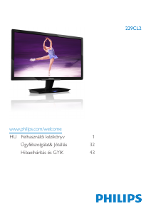 Használati útmutató Philips 229CL2SB LED-es monitor