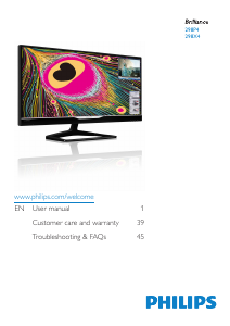 Handleiding Philips 298P4QAJEB LED monitor