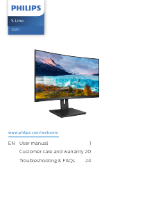 Handleiding Philips 322S1CAE LED monitor
