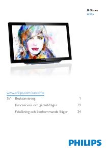 Bruksanvisning Philips 221C5TJKFU LED skärm