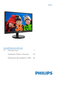 Manuale Philips 246V6QSB Monitor LED