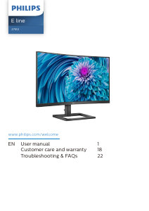 Handleiding Philips 271E2C LED monitor