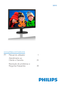 Handleiding Philips 203V5LSB236 LED monitor
