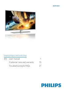 Manual Philips BDM4001FW LED Monitor