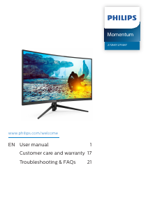 Handleiding Philips 275M7C LED monitor
