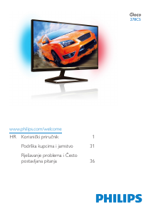 Priručnik Philips 278C5QHGSN LED zaslon