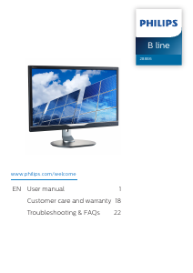 Handleiding Philips 288B6LJRNB LED monitor