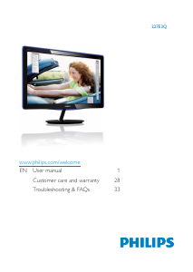 Handleiding Philips 227E3QSU LED monitor