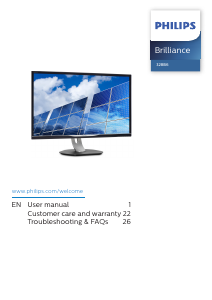 Handleiding Philips 328B6QTAA LED monitor