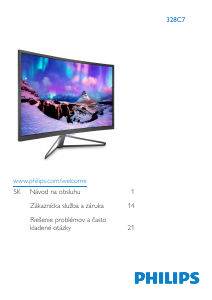 Návod Philips 328C7QSG LED monitor