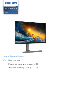 Handleiding Philips 275M1RZ LED monitor