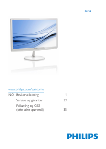 Handleiding Philips 277E6QDSD LED monitor