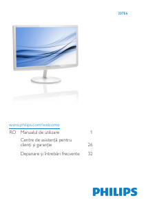 Manual Philips 207E6QSD Monitor LED