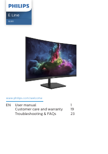 Handleiding Philips 322E1GSCZ LED monitor