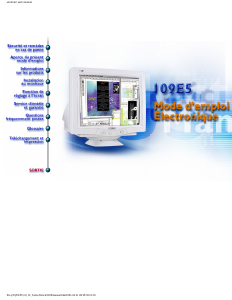 Mode d’emploi Philips 109E51 Moniteur