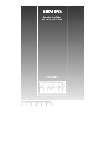 Handleiding Siemens ER12553EU Kookplaat