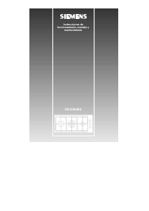 Manual de uso Siemens ER12553EU Placa